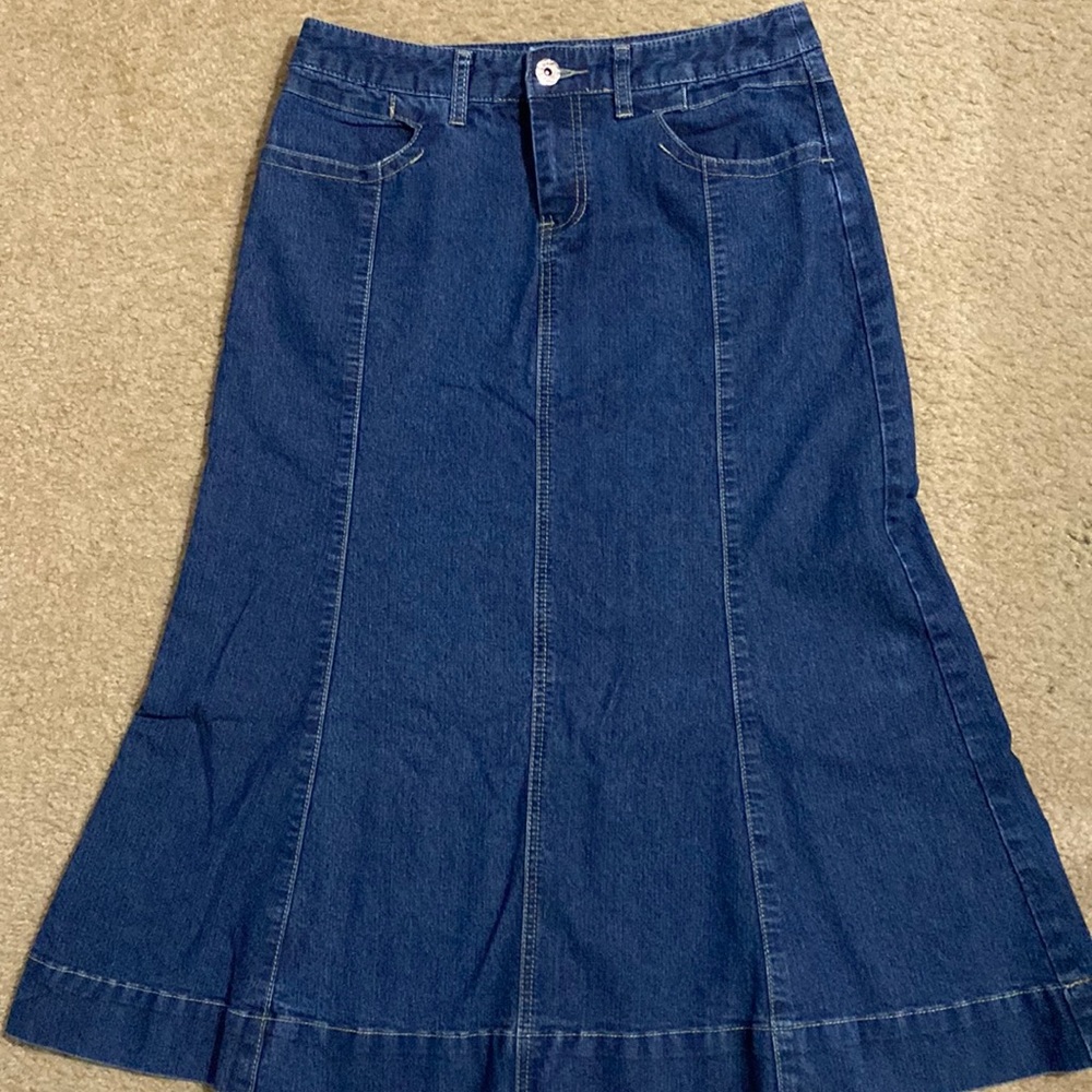 Christopher & Banks denim skirt size 8P